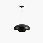 Lampes suspendues noires en forme de champignon nordique