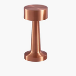 Lampe champignon LED vintage en bronze plat