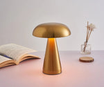 Lampe torche LED rétro tactile dorée en forme de champignon