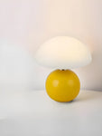 Lampe de bureau d'ambiance en forme de champignon Stromatolite jaune