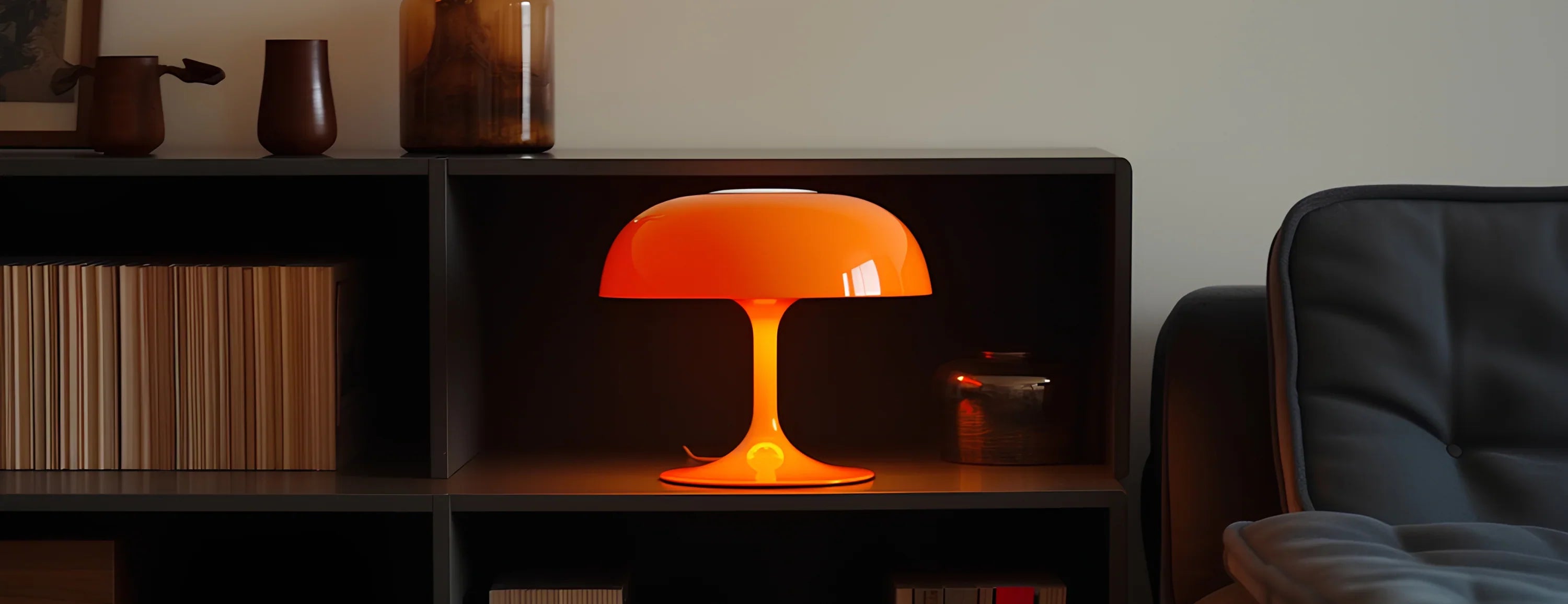 Original Orange Mushroom Table Lamp