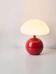 Lampe de bureau d'ambiance en forme de champignon Stromatolite rouge